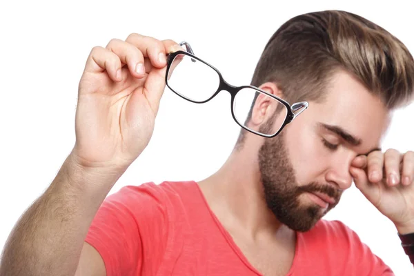 Hombre con ojos cansados —  Fotos de Stock