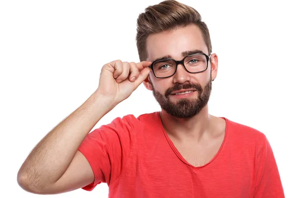 Stylish man in eyeglasses — Stock Photo, Image