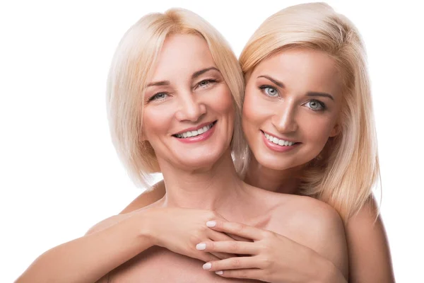 Beautiful mature mother and daughter — Stock Photo, Image
