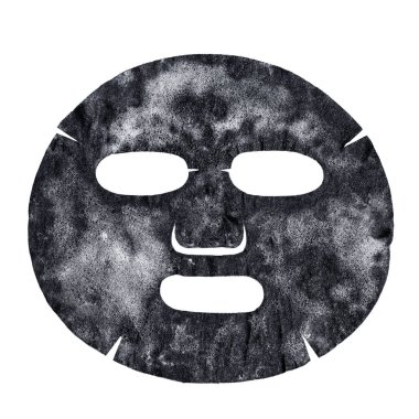 Beyaz arkaplanda oksijen kabarcığı maskesi izole edildi