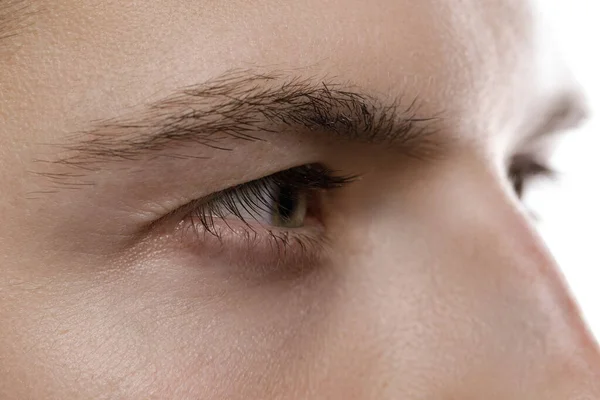 Großaufnahme Eines Männlichen Auges Schönheit Und Gesundheit — Stockfoto