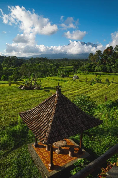 Hermosa Vista Sobre Montaña Agung Bali Indonesia — Foto de Stock