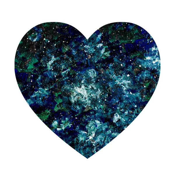 Heart with space texture. Stock Image