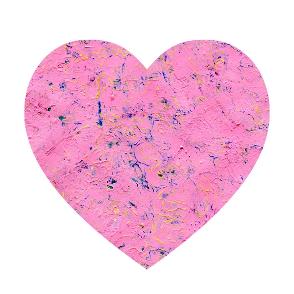 Coração com fundo rosa grunge . — Fotografia de Stock