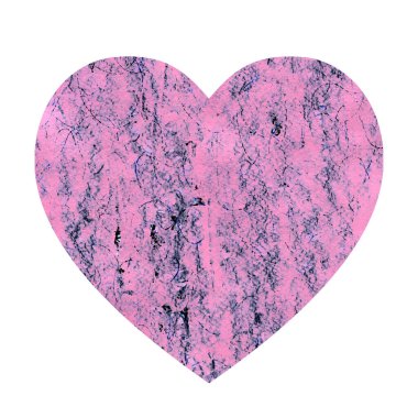 Pembe soyut kalp şekilli grunge arkaplan.