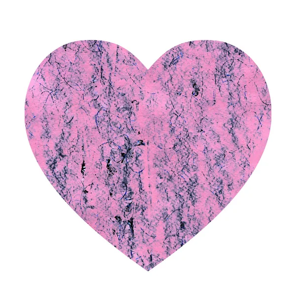 Pink abstract heart shaped grunge background. — 스톡 사진