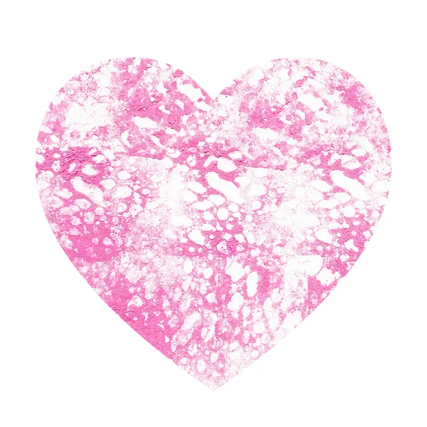 Coração com fundo rosa abstrato . — Fotografia de Stock