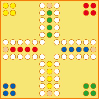 Ludo masa oyunu insanı erkek taş figürü oynar