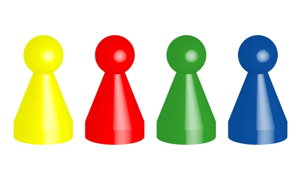 Ludo masa oyunu insanı erkek taş figürü oynar