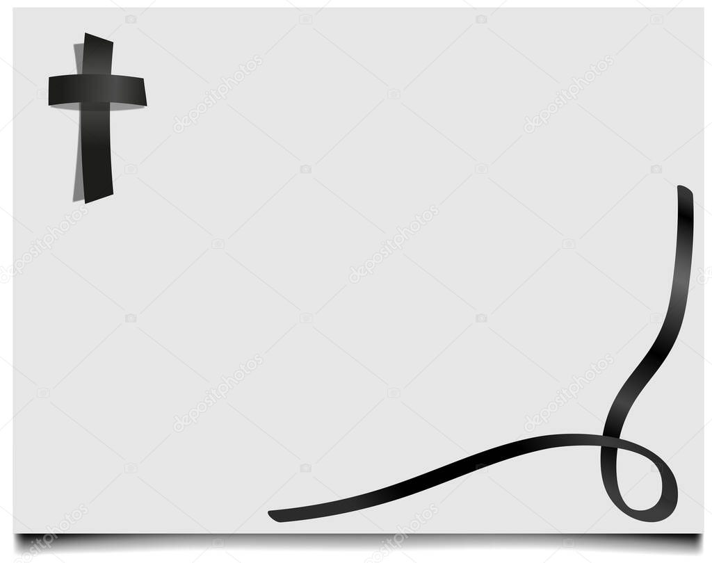 death dying annunciation grave grief cross vector funeral
