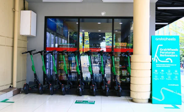 Jakarta Indonesia November 2019 Grabwheels Escooters Rental Blok Mall South — Stock Photo, Image