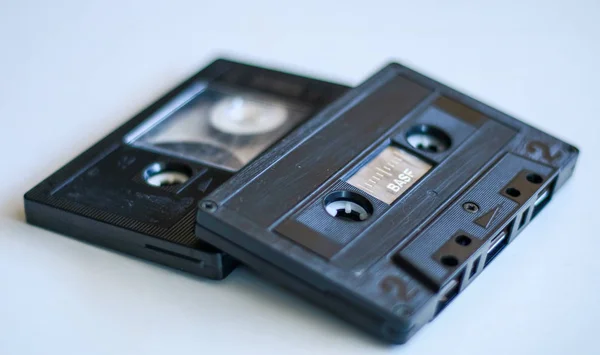 Depok Indonesië December 2019 Compacte Cassette Cassette Tape Witte Achtergrond — Stockfoto