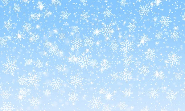Cae el fondo de nieve. Ilustración vectorial — Vector de stock