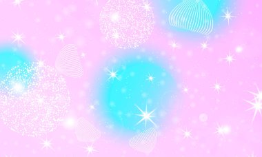 Tek boynuzlu at gökkuşağı. Akışkan şekiller bileşimi.