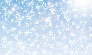 Kar arka planı düşüyor. Vektör illüstrasyonu