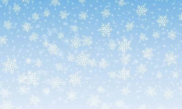 Πτώση χιονιού. Εικονογράφηση διανύσματος — Διανυσματικό Αρχείο