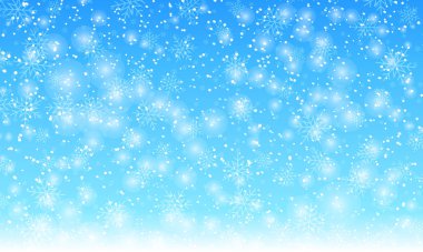 Kar taneleri arka planda. Vektör. Yağan kar.