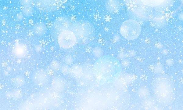 Fond de flocons de neige. Vecteur. Chute de neige . — Image vectorielle