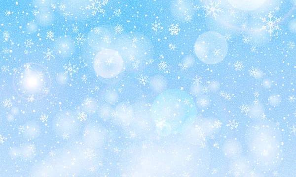 Fundo de flocos de neve. Vector. Queda de neve . — Vetor de Stock