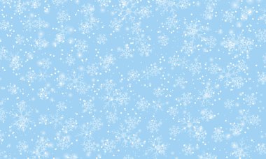 Kar taneleri arka planda. Vektör. Yağan kar.