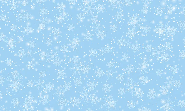 Fundo de flocos de neve. Vector. Queda de neve . —  Vetores de Stock