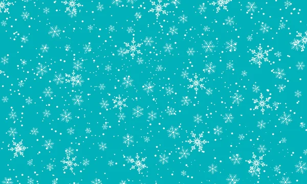 Fundo de flocos de neve. Vector. Queda de neve . — Vetor de Stock