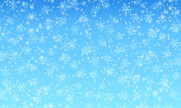 雪花的背景。 病媒。 落雪. — 图库矢量图片