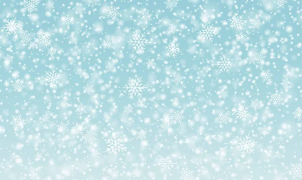 Снежный фон Зимний снег. Вектор . — стоковый вектор