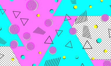 Derin Pembe Sıçrama Dekorasyonu. Ultramarine Pop Sanat Vektörü