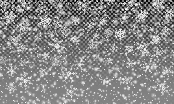 Fond de neige tombant. Illustration vectorielle — Image vectorielle