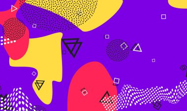 Leylak kapağı. Vektör Bileşimi. 1980 'lerin Süslemesi.