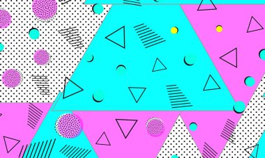 Derin Pembe Düz Poster. Donanma Nokta Şablonu. 