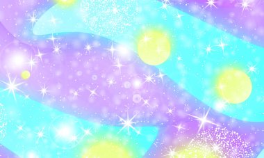 Peri arka plan. Unicorn deseni.