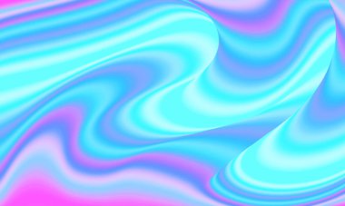 Hologram pankartı. Sıvı akışı. Dalga arkaplanı.