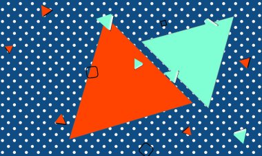 Soyut eğlence geçmişi. Memphis tasarımı. Vektör