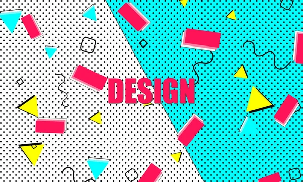 Dot Summer Design 。 蓝色小海报。 B.病媒 — 图库矢量图片