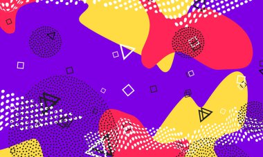 Mor Parlak Süs. Soyut Örtü. Kırmızı Serin 