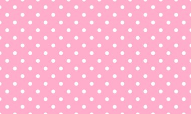 Bebek modeli vektörü. Polka nokta arkaplanı.