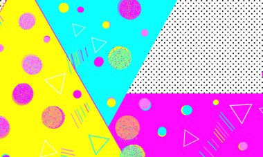 80 'lerin geçmişi. Soyut noktalar. Memphis deseni.