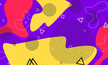 Lilac Funny Banner. Modern Print. Salmon Pop