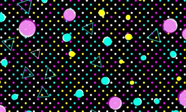 90 'ların tasarımı. Geometrik şekiller. Memphis deseni.