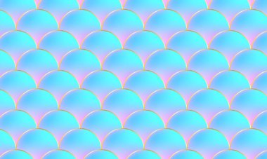 Deniz kızı pulları. Balık çorbası. Deseni ölçekle.