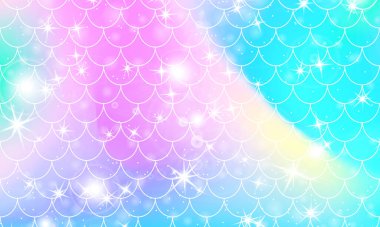 Mermaid scales. Fish squama. Rainbow pattern.