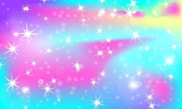 Unicorn pattern. Rainbow background. Vector. — Stok Vektör
