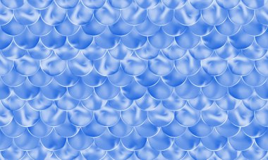 Mermaid scales. Fish squama. Blue pattern. Vector.