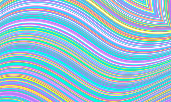 Stripe Vzor. Abstraktní barevné pruhy. Fluid Wave — Stockový vektor