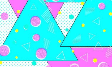 80 'lerin geçmişi. Soyut noktalar. Memphis deseni.