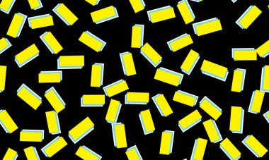 Pop Art tasarımı. Geometrik şekiller. Memphis deseni.