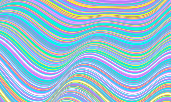 Stripe Vzor. Abstraktní barevné pruhy. Fluid Wave — Stockový vektor