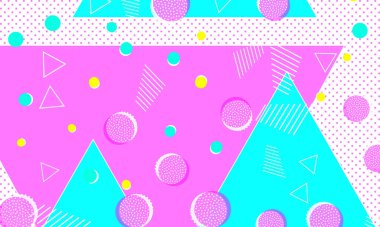 80 'lerin geçmişi. Soyut noktalar. Memphis deseni.